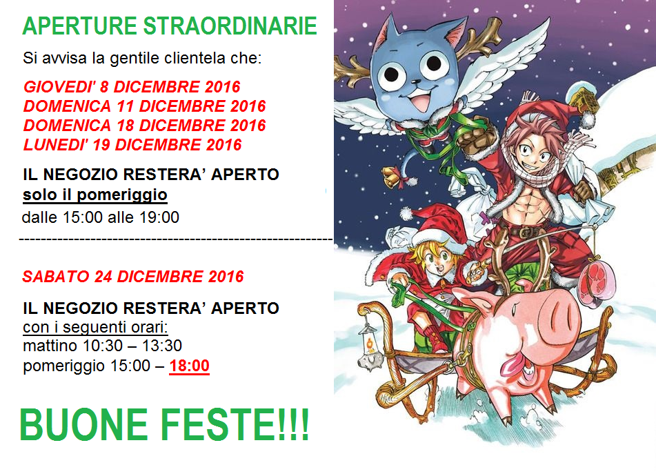 ORARI NATALE 2016