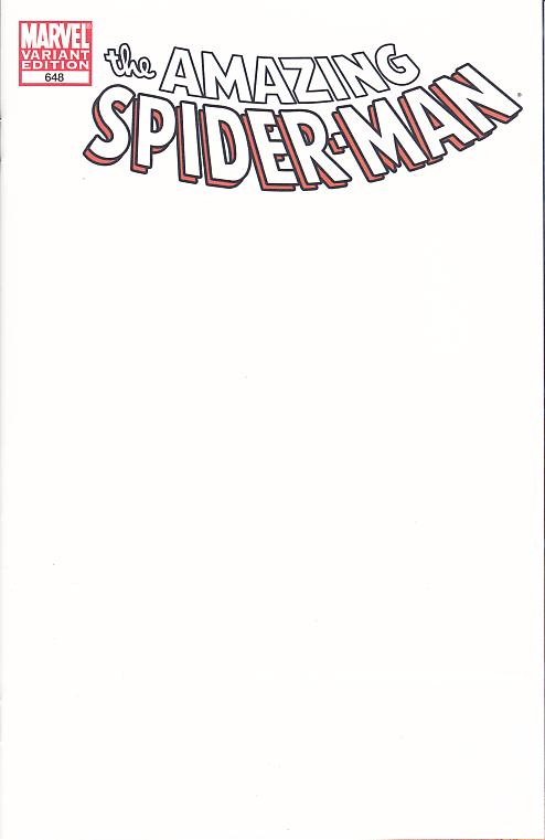 AMAZING SPIDER-MAN - COVER WHITE