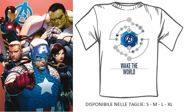 AVENGERS 1 - COVER METALLIZATA + T-SHIRT