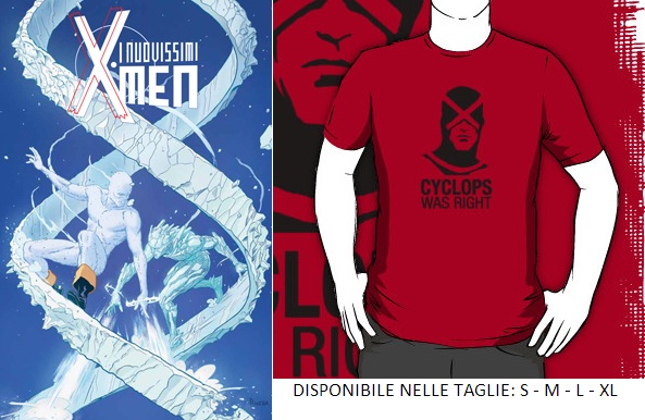 I NUOVISSIMI X-MEN 1 - COVER METALLIZZATA + T-SHIRT
